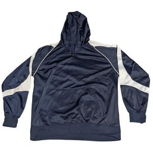 Holloway Colorblock Hoodie Mens Casual- Large - Blue White
